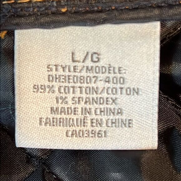 Denver‎ Hayes Blue Denim Quilted Zip Up Vest Size L - Picture 10 of 10